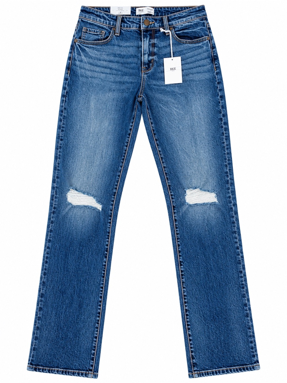 BKE Taylor Jeans Size 26 Long Classic straight low Slung Baggy distressed